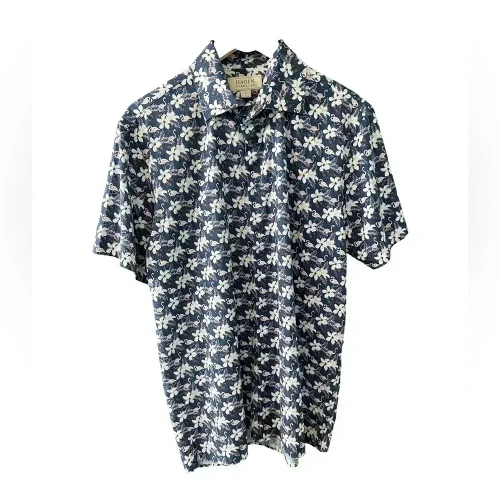 NWOT Men’s Hagen Carmel Ca Button Down
Navy flamingo shirt